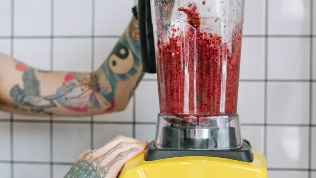 A blender used for food preparation